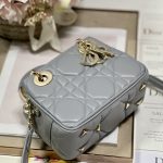 Dior The Lady 95.22 Bag Black/White/Grey/Green For Women 7.5in/ 19cm
