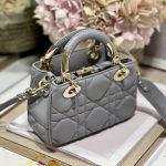 Dior The Lady 95.22 Bag Black/White/Grey/Green For Women 7.5in/ 19cm