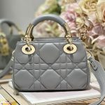 Dior The Lady 95.22 Bag Black/White/Grey/Green For Women 7.5in/ 19cm