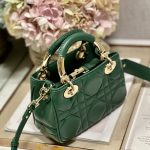 Dior The Lady 95.22 Bag Black/White/Grey/Green For Women 7.5in/ 19cm