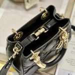 Dior The Lady 95.22 Bag Black/White/Grey/Green For Women 7.5in/ 19cm
