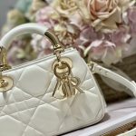 Dior The Lady 95.22 Bag Black/White/Grey/Green For Women 7.5in/ 19cm