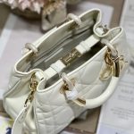 Dior The Medium Lady 95.22 Bag Black/White/Grey For Women 9.5in/ 24cm