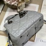 Dior The Medium Lady 95.22 Bag Grey For Women 9.5in/ 24cm
