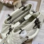 Dior The Medium Lady 95.22 Bag With Black Tone Hardware Black/White/Grey For Women 9.5in/ 24cm