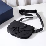 Dior The Saddle Pouch Black For Women‎ 9.5in/24cm CD