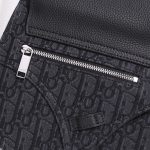 Dior The Saddle Pouch Dior Oblique Jacquard White/Black For Women‎ 9.5in/24cm CD