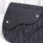 Dior The Saddle Pouch Dior Oblique Jacquard White/Black For Women‎ 9.5in/24cm CD