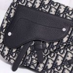 Dior The Saddle Pouch Dior Oblique Jacquard White/Black For Women‎ 9.5in/24cm CD