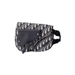 Dior The Saddle Pouch Dior Oblique Jacquard White/Black For Women‎ 9.5in/24cm CD