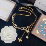 Dior Bee Necklace Gold For Women