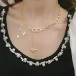 Dior Bee Necklace Gold For Women