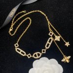 Dior Bee Necklace Gold For Women