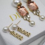 Big Rectangle Twinkle Stone Earrings Gold Tone For Women