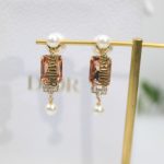 Big Rectangle Twinkle Stone Earrings Gold Tone For Women