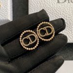 Dior CD Earrings Gold Tone For Women