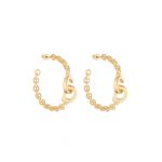 CD Lock Earrings Gold For Women E2315WOMMT_D300