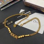 Dior Chain Necklace Gold For Women