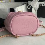 Chanel Gaiera Chain Bucket Pink For Women 7.5in / 19cm AS3211