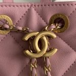 Chanel Gaiera Chain Bucket Pink For Women 7.5in / 19cm AS3211