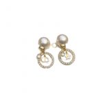 Dior Clair Lune Earrings Gold Tone For Women