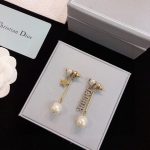 Dior I Shape Earrings Gold Tone For Women