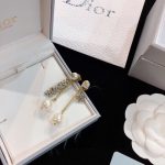 Dior I Shape Earrings Gold Tone For Women
