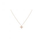 Louis Vuitton Idylle Blossom Pendant Necklace Pink Gold Tone For Women