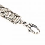 Gucci Interlocking G Chain Bracelet Silver Tone For Men 454285 J8400 0811