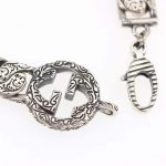 Gucci Interlocking G Chain Bracelet Silver Tone For Men 454285 J8400 0811