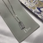 Dior Letter Necklace Silver For Women