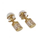 Chanel Perfume Bottle Earrings White For Women