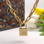 Dior Pin Buckle Necklace Gold For Women