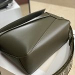 Loewe Small Puzzle Bag White/Yellow/Green Khaki/Pink For Women 9.4in / 24cm A510S21X88