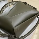 Loewe Small Puzzle Bag White/Yellow/Green Khaki/Pink For Women 9.4in / 24cm A510S21X88