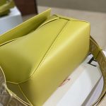 Loewe Small Puzzle Bag White/Yellow/Green Khaki/Pink For Women 9.4in / 24cm A510S21X88