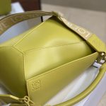 Loewe Small Puzzle Bag White/Yellow/Green Khaki/Pink For Women 9.4in / 24cm A510S21X88