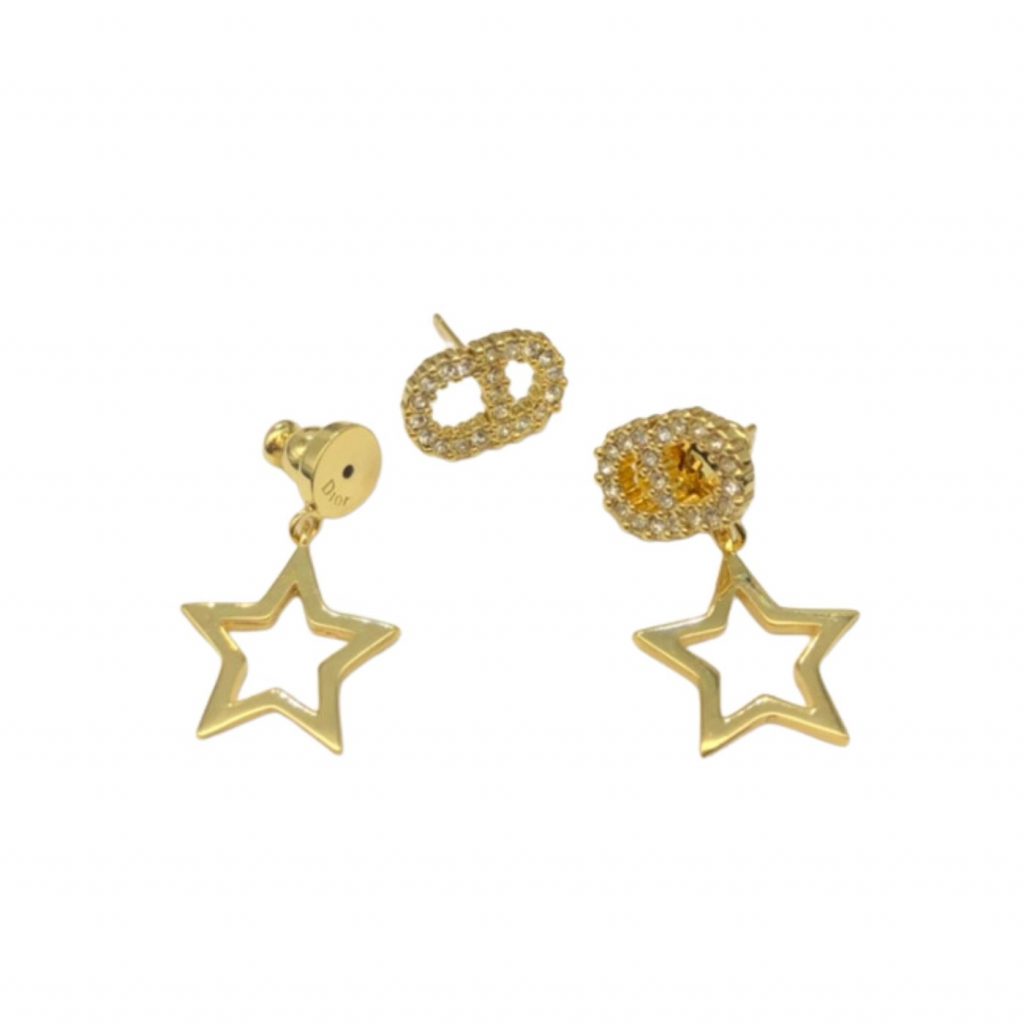 Star CD Diamond Stud Earrings
