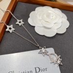 Dior Star Necklace Silver For Women