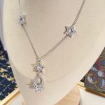 Dior Star Necklace Silver For Women