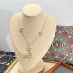 Dior Star Necklace Silver For Women