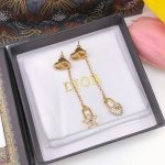 Dior Tassel Earrings Gold For Women