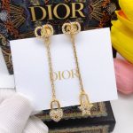 Dior Tassel Earrings Gold For Women