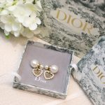 Dior Tribales Heart Earrings Gold Tone For Women