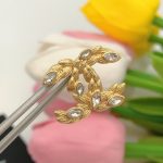 Chanel Wheat Earrings Gold For Women
