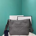 Prada Bag With Shoulder Strap In Grey For Women 10.2 in/ 26cm 2VH165_2BBE_F0K44_V_OOO