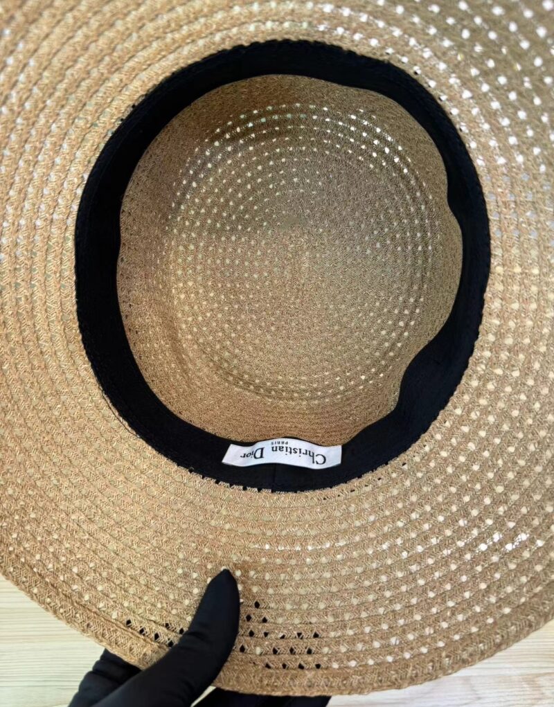 D-Bobby Large Brim Hat Yellow For Women 34DBP924G153_C160