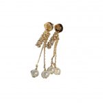 Dior J-A-D-I-O-R Earrings Gold Tone For Women