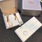 Dior J-A-D-I-O-R Earrings Gold Tone For Women