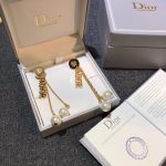 Dior J-A-D-I-O-R Earrings Gold Tone For Women